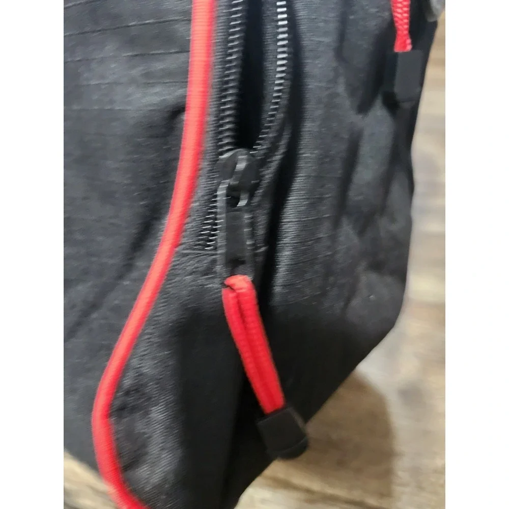 Baccardi Rum Travel Duffle Bag Black Red Ripstop 18 x 14 x 9 Promotional Promo